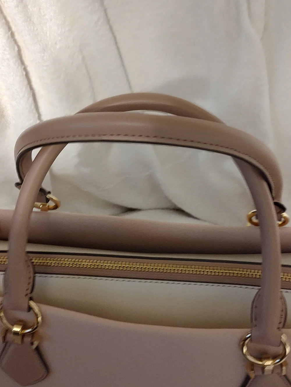 Michael Kors Women's Blush Pink Leather Satchel